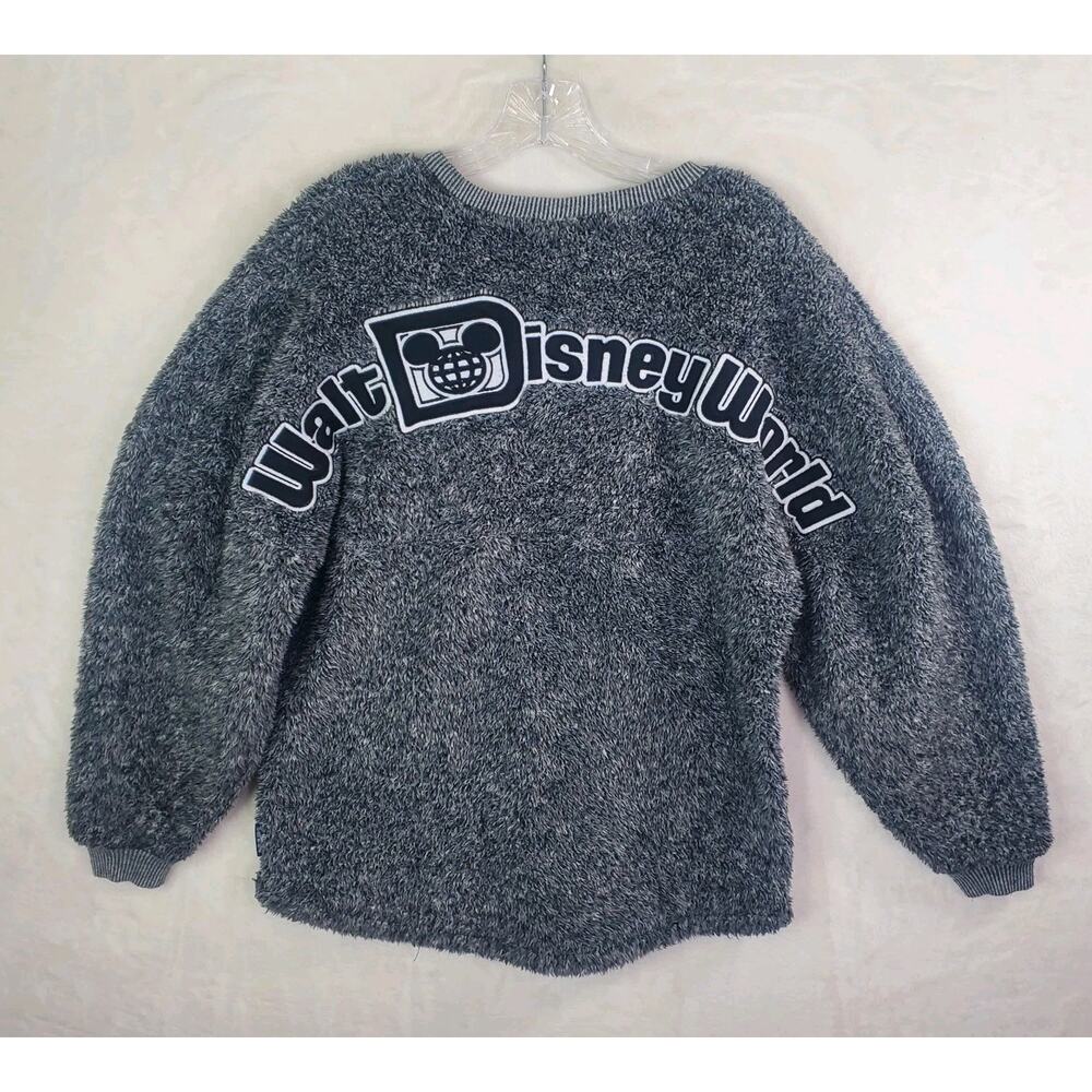 Disney Parks Spirit Jersey Sweater Womens Sz XS Sherpa Fleece Walt Disney World